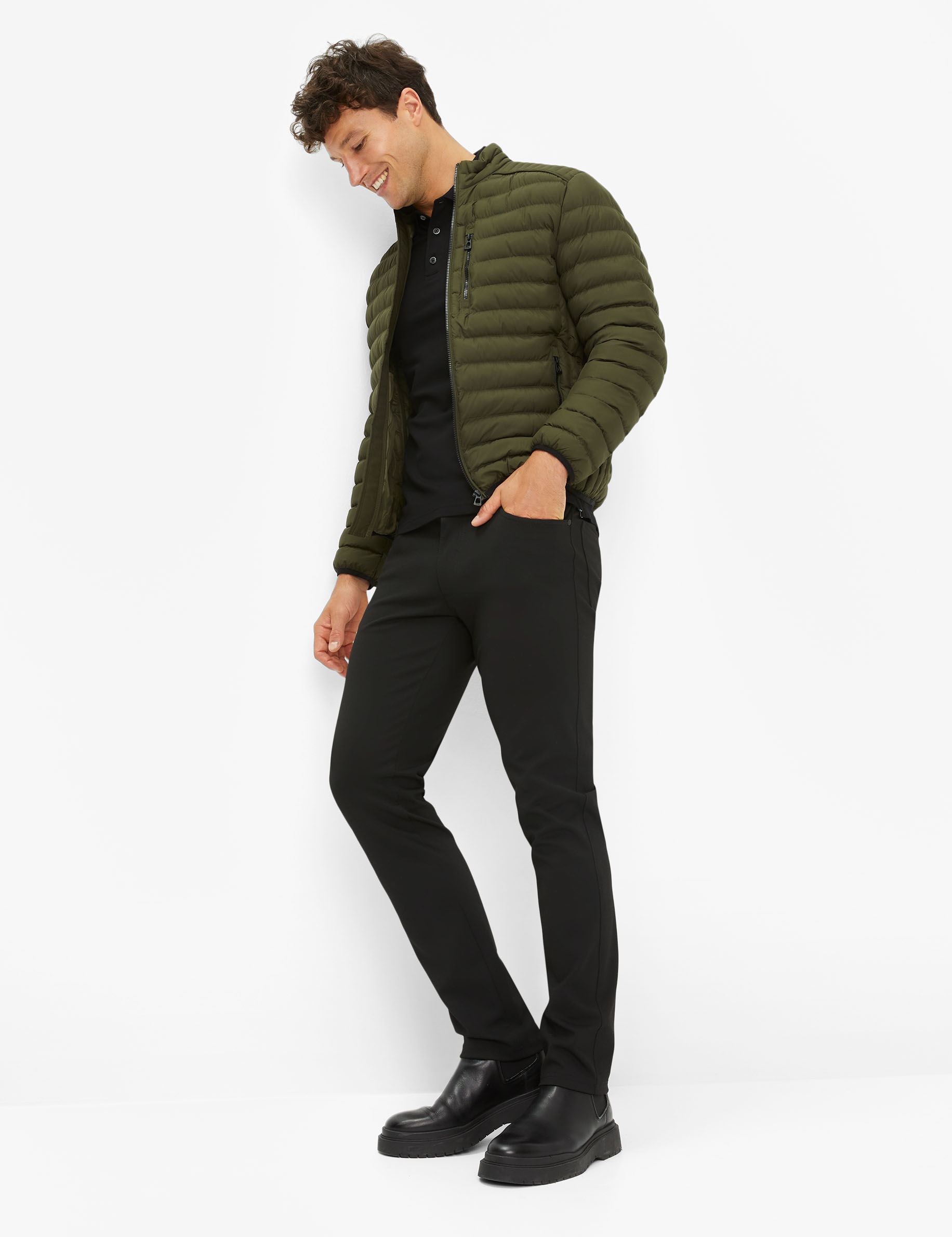 Men Style CRAIG dark olive  Model Outfit