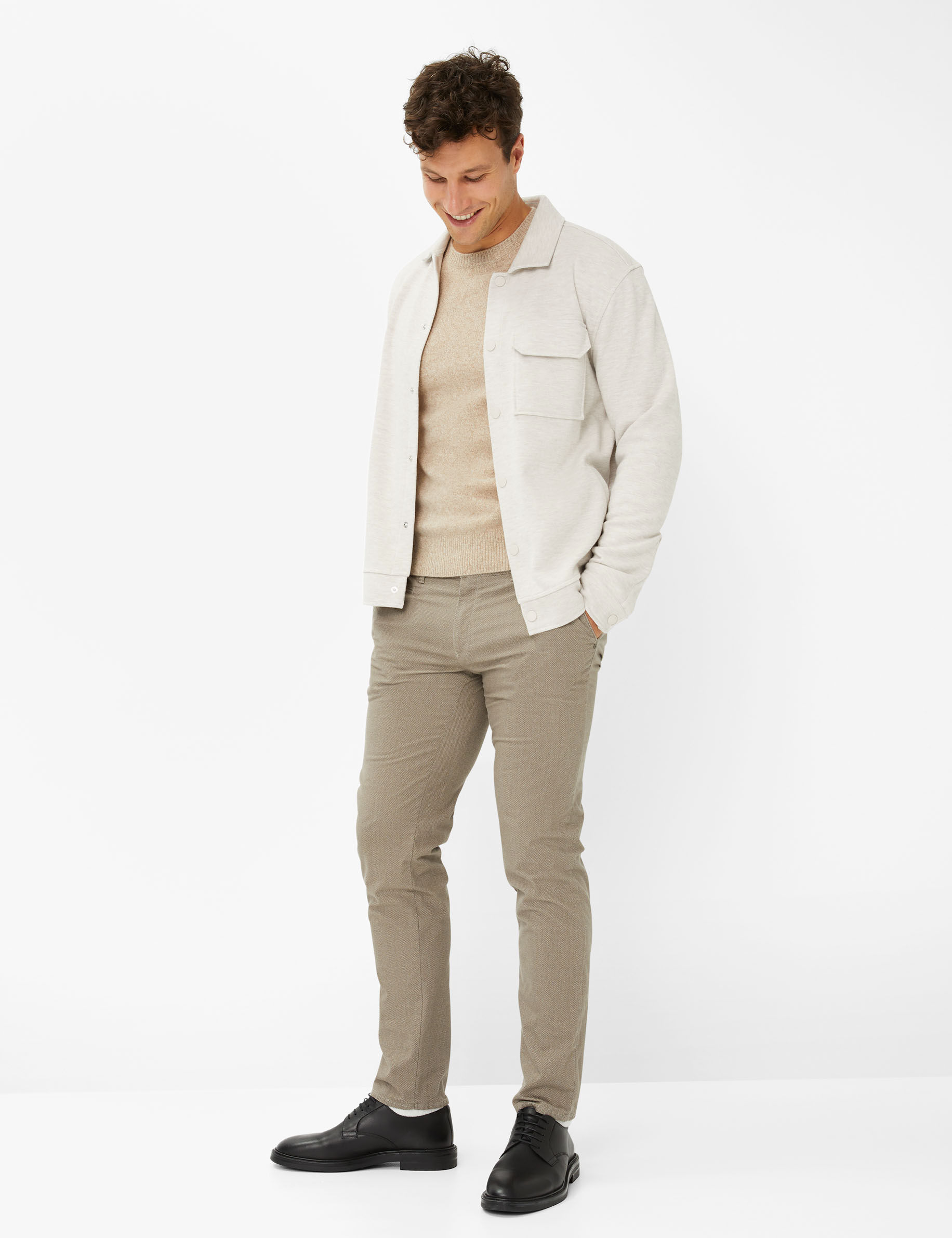 Men Style SANTIAGO light camel  Model Outfit