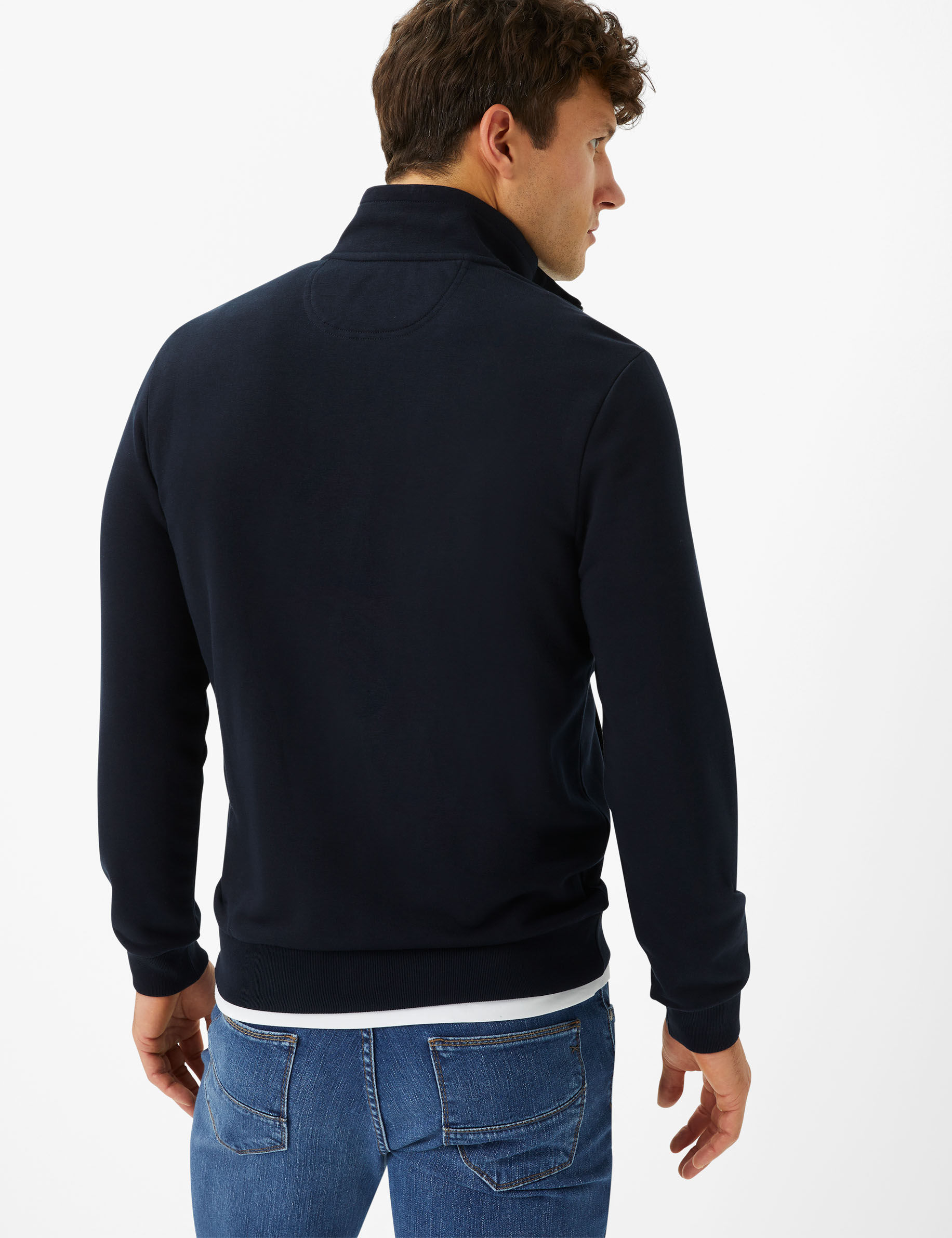 Men Style SCOTT dark navy  Model back