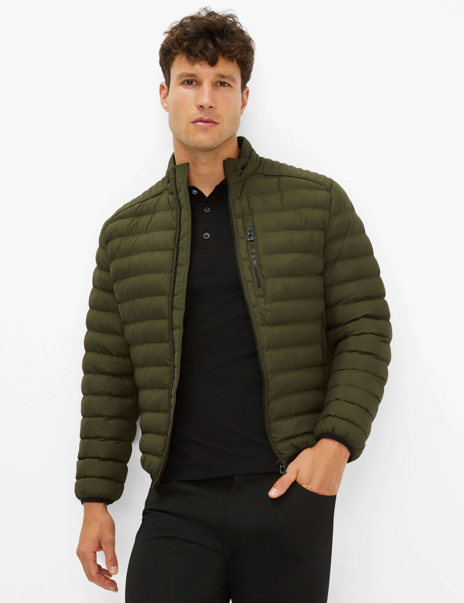 Men Style CRAIG dark olive  Model Front