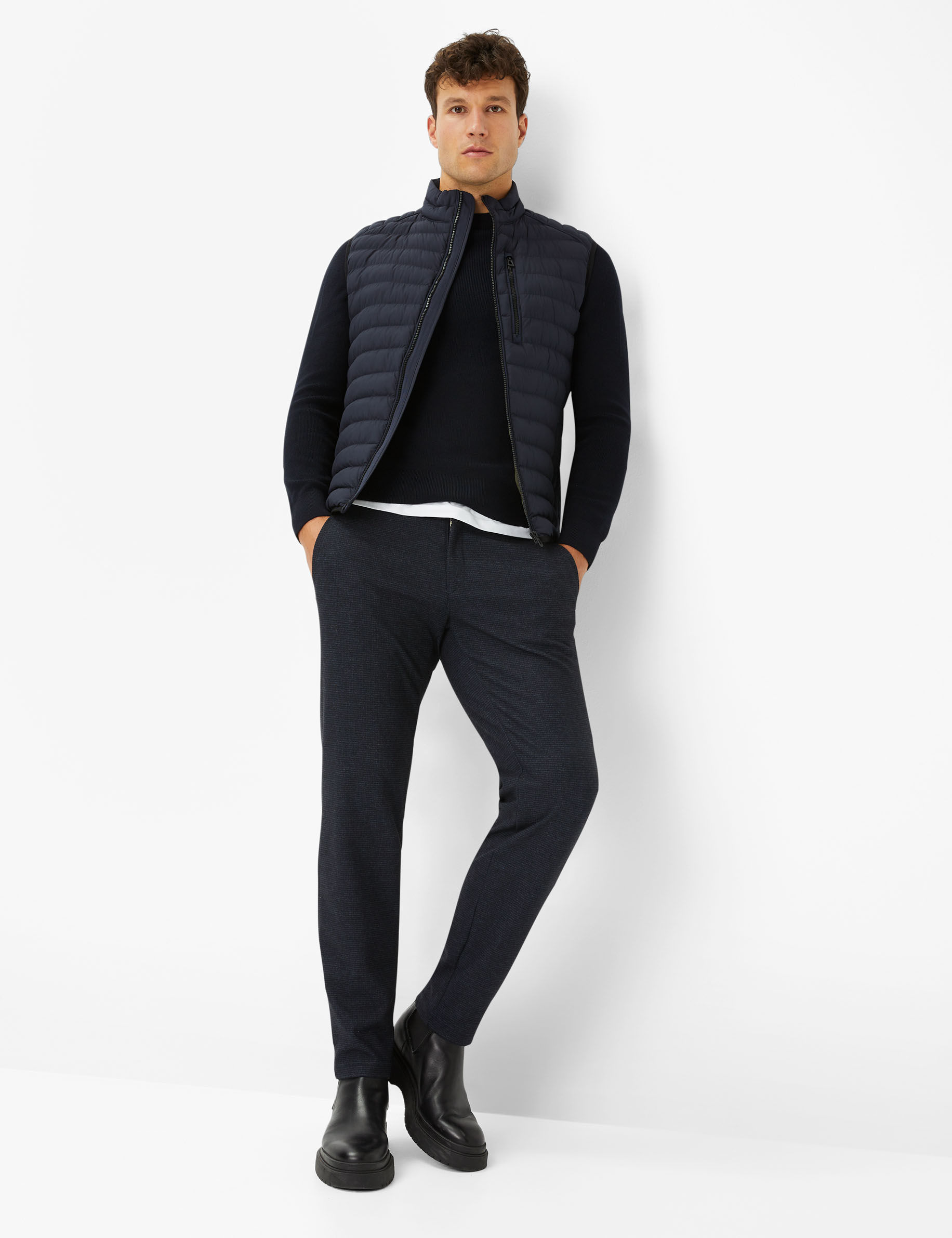 Men Style WILLIS dark navy  Model Outfit