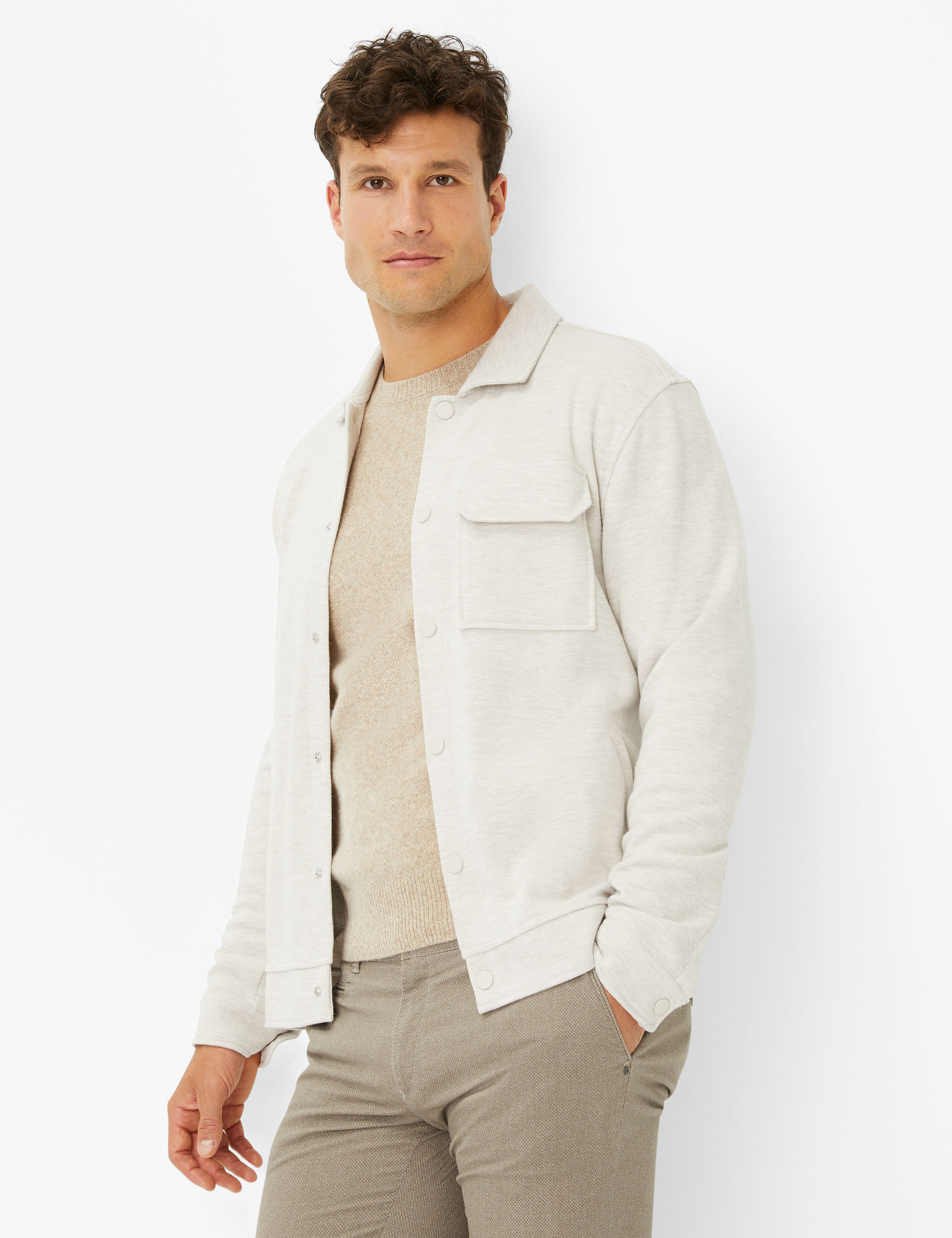 Men Style SANTIAGO light camel  Model Front