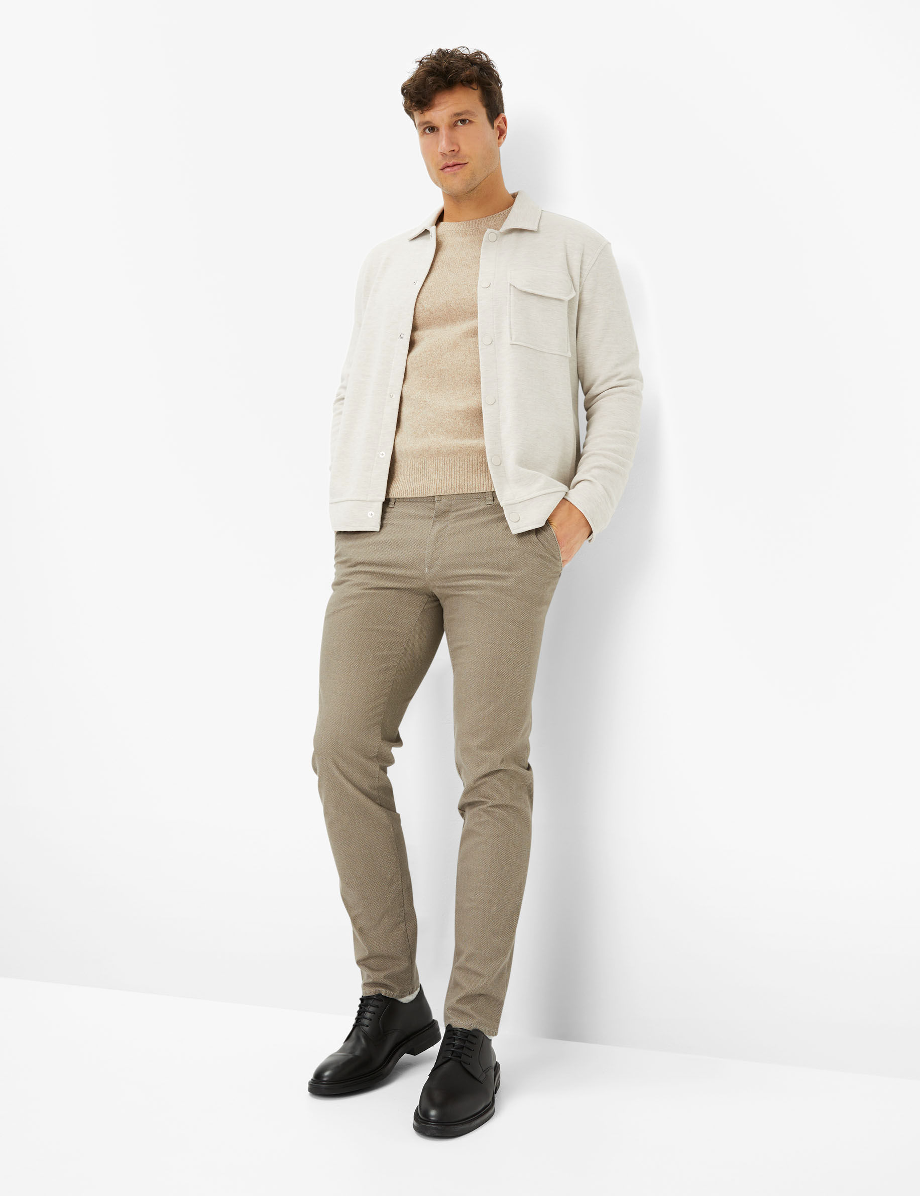 Men Style RICK light camel  Model Outfit