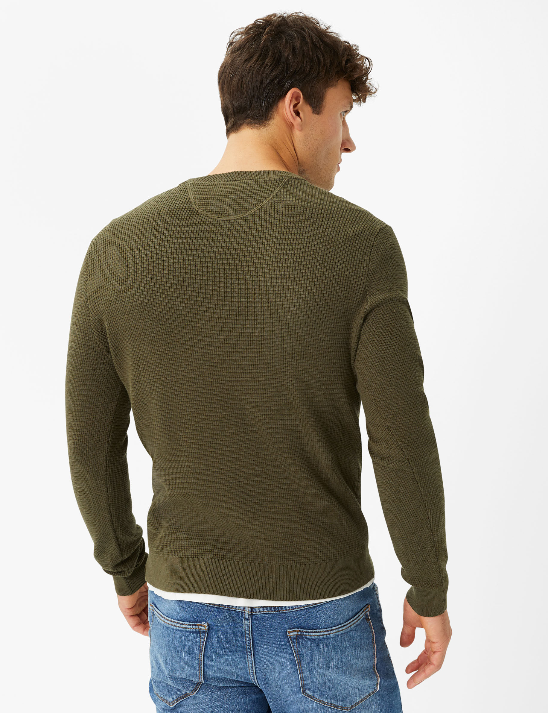 Men Style RICK olive  Model back