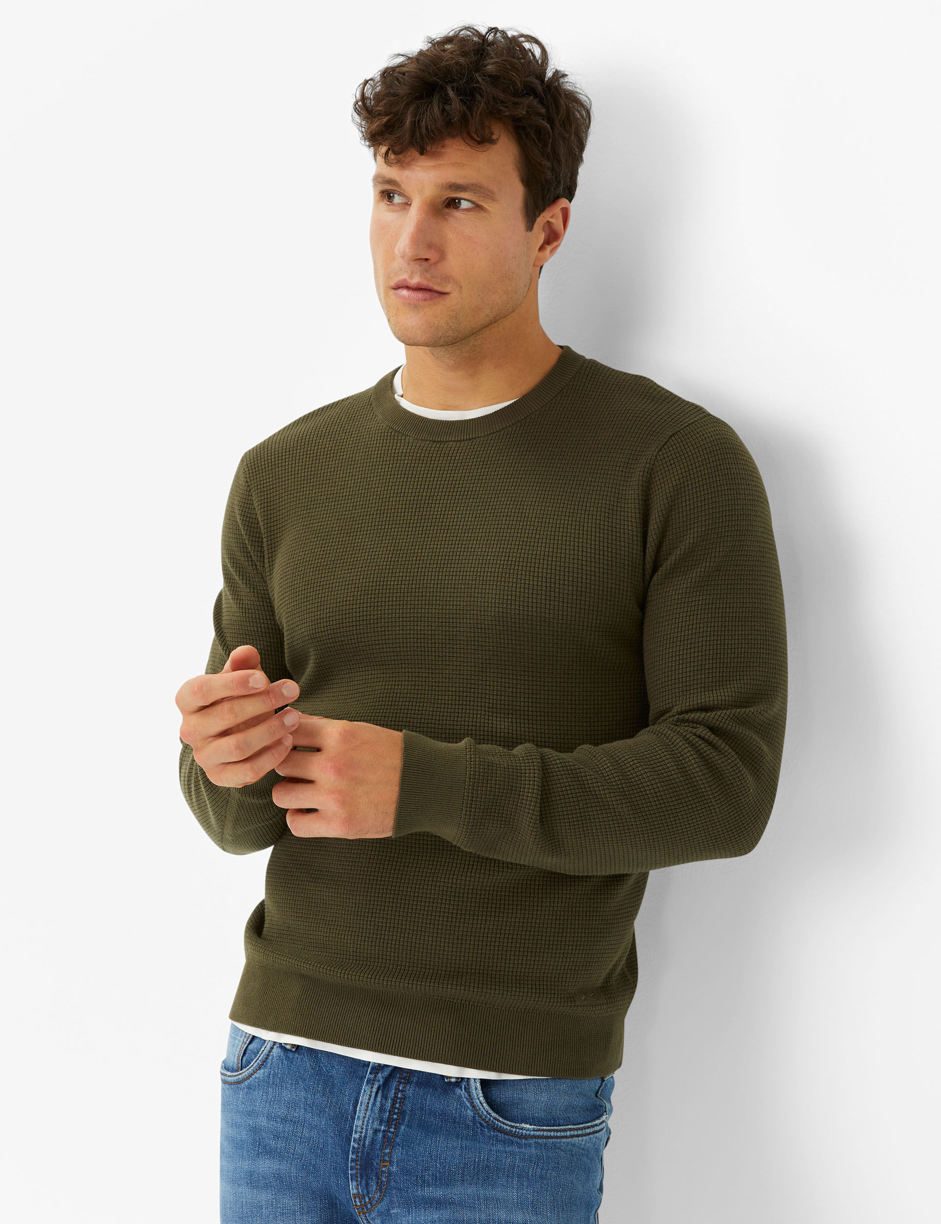 Men Style RICK olive  Model Front