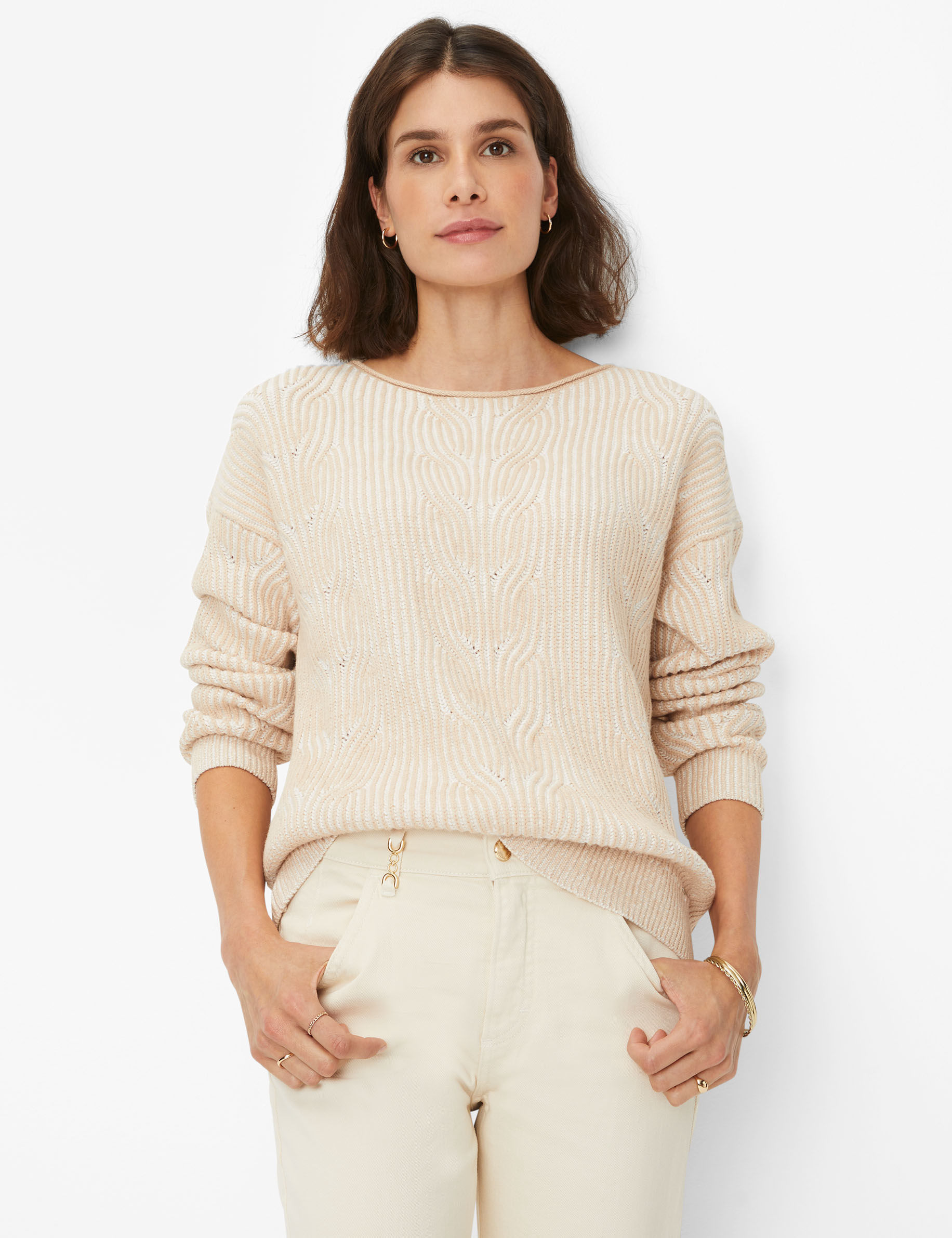 Women Style LESLEY soft beige  Model Front