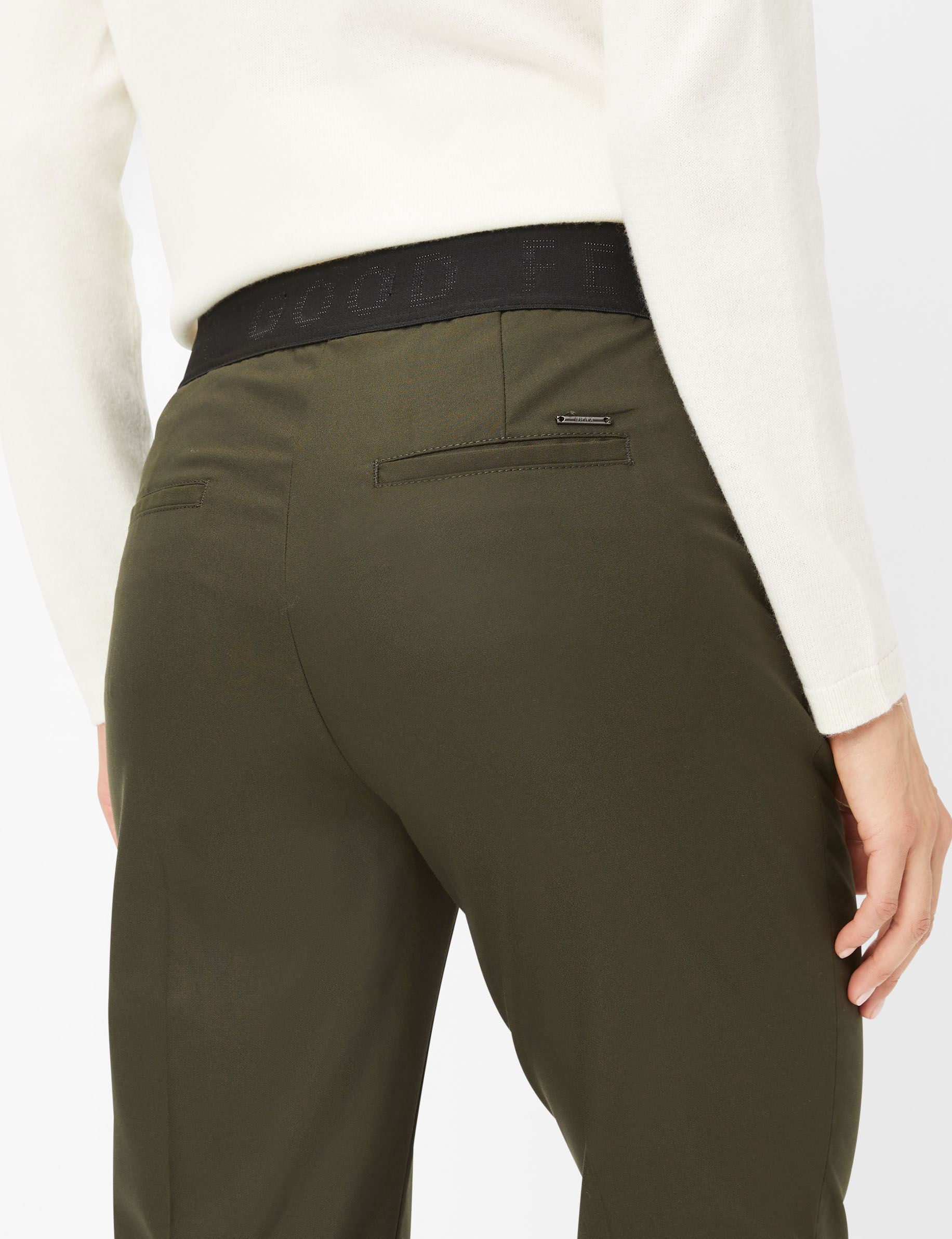 Women Style MARON S DARK KHAKI Regular Fit Detail 2