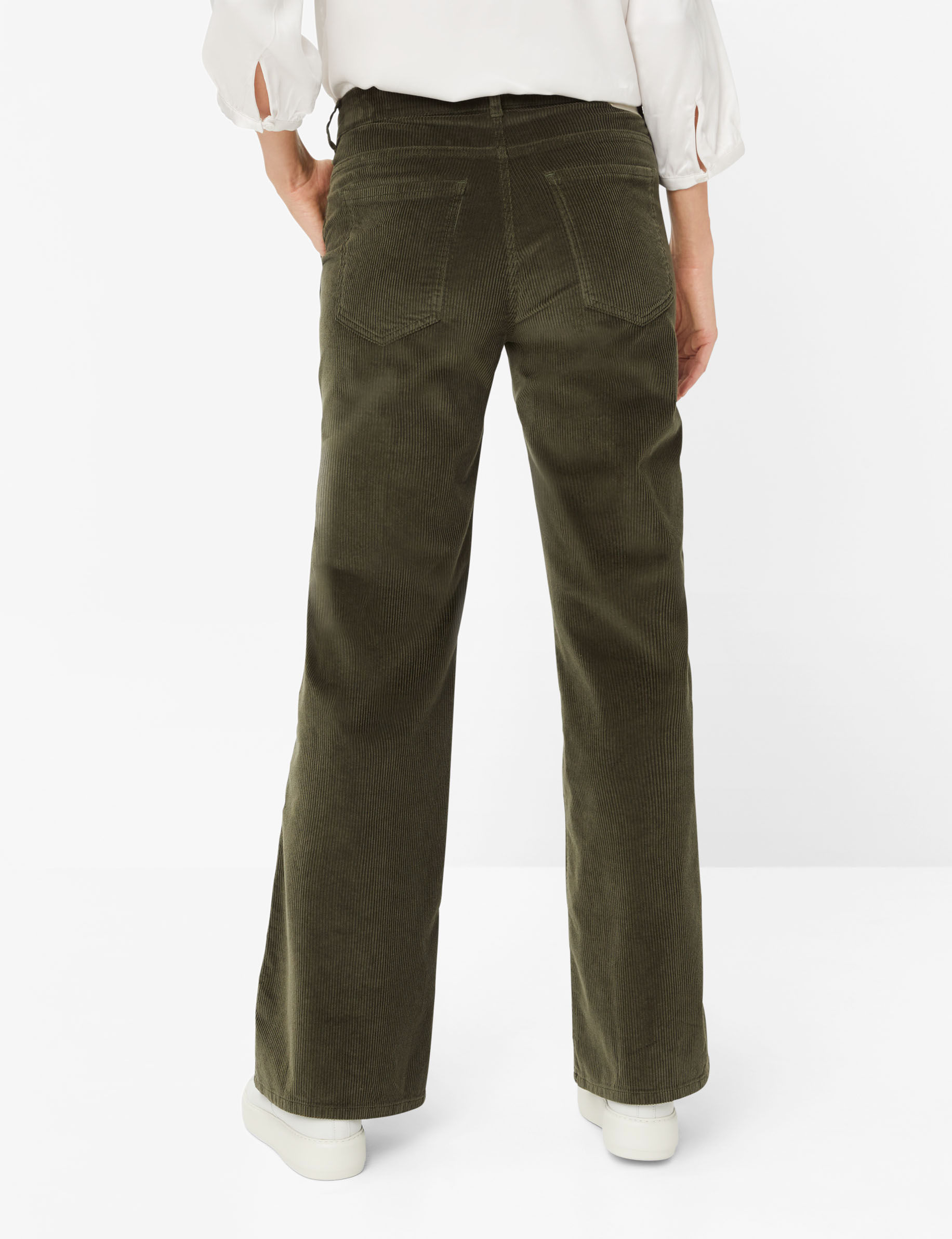 Women Style MAINE DARK KHAKI Wide Leg Model back