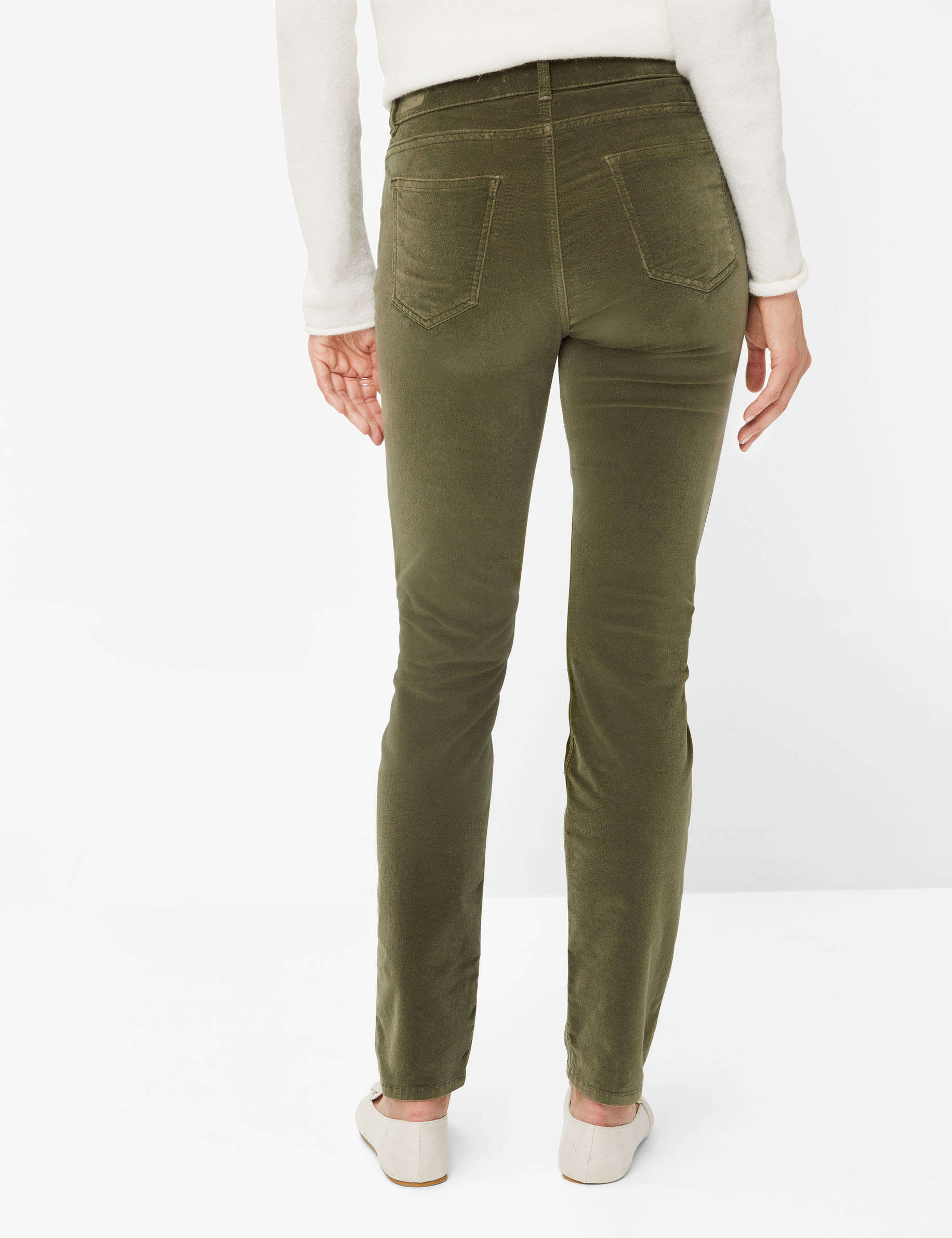 Women Style SHAKIRA SOFT KHAKI Slim Fit Model back