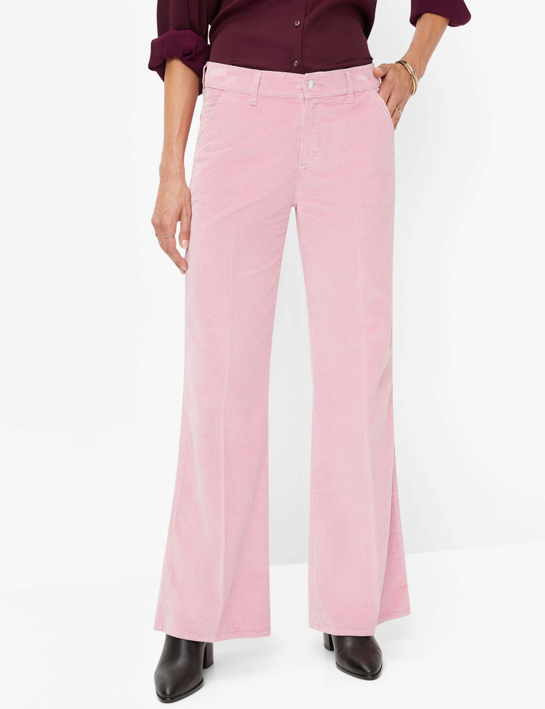 Women Style MAINE BLUSH Wide Leg Model Front